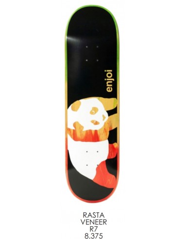 Plateau de skate Enjoi 8.375 Rasta Veneer R7 Comment ça marche