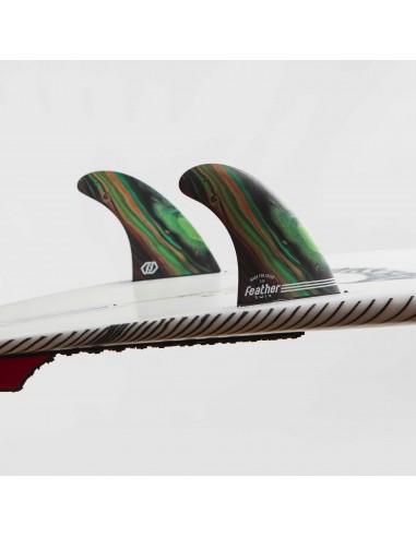 DERIVES SURF COMPATIBLES FCS II  FEATHER FINS PERFORMANCE TWIN CLICK TAB COLOR 50% de réduction en Octobre 2024