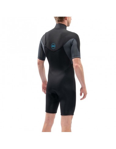 COMBINAISON SURF DAKINE Mens Quantum Chest Zip Flatlock Shorty SS 2/2mm le des métaux précieux