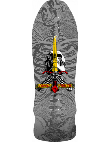 PLATEAU de SKATE 9.7 x 30 POWELL PERALTA REISSUE GEEGAH SKULL SWORD SLVR livraison gratuite