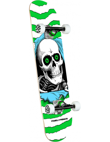 SKATE COMPLET POWELL PERALTA 7.5 X 30.70 RIPPER ONE OFF GREEN pas cher 