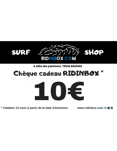 Chèque Cadeau RidinBox En savoir plus