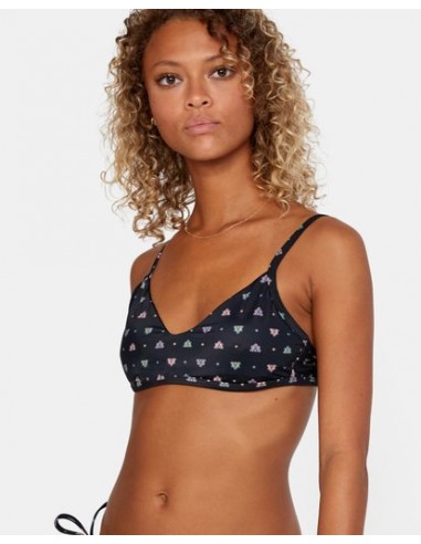 Haut de bikini à armatures RVCA Foulard True Black Les magasins à Paris