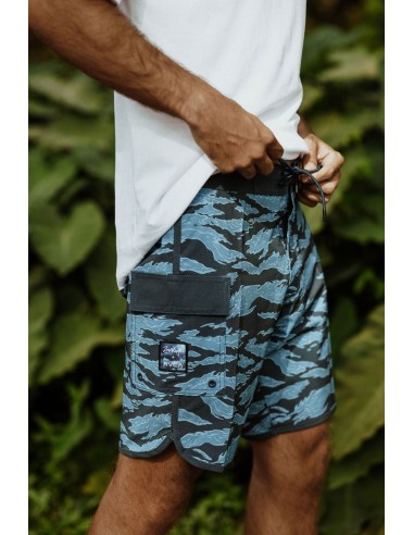 Boardshort RVCA Zak Noyle Eastern Trunk Blue Camo le concept de la Pate a emporter 