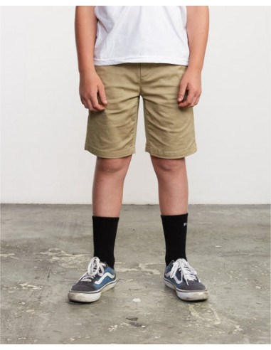 SHORT ENFANT RVCA WEEKDAY STRETCH KHAKI Les magasins à Paris et en Île-de-France