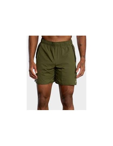 WALKSHORT RVCA YOGGER IV SHORT Olive hantent personnes