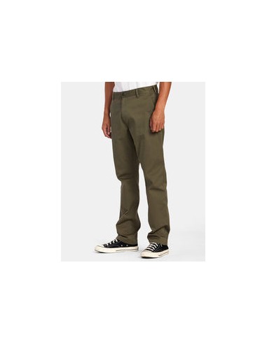 Pantalon Homme RVCA The Weekend Stretch vert olive Le MVP de beaucoup