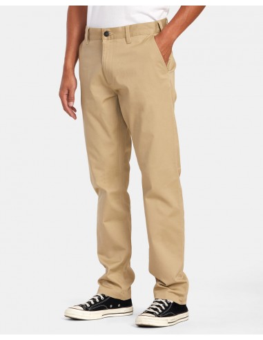 Pantalon Homme RVCA The Weekend Stretch camel à prix réduit toute l'année